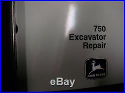 #117 John Deere 750 Excavator Operation & Test & Repair Manual TM1809 TM1810