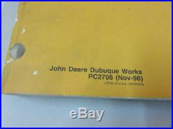 1998 John Deere PC2706 330LC 370 Excavator Factory OEM Parts Catalog Manual