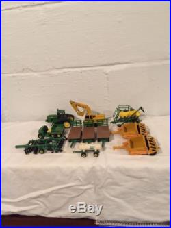 1/64 John Deere Lot Tractor Ripper Hayracks Gator Scraper Excavator Ertl Diecast
