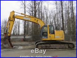 2003 John Deere 225C LC RTS Hydraulic Excavator A/C Cab Hyd Q/C Trimble GCS900