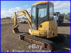 2004 John Deere 50C ZTS Hydraulic Mini Excavator Rubber Tracks Thumb Cab