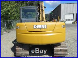 2004 John Deere 80C Mini Excavator Heated Cab A/C Aux Hyd Thumb Offset Boom Q/C