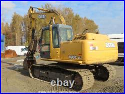 2005 John Deere 160C LC Excavator Hydraulic Thumb Q/C Aux A/C 2-Buckets bidadoo