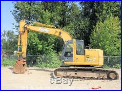 2005 John Deere 225C LC Hydraulic Excavator Cab Backhoe Hyd Q/C 3 Buckets