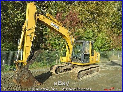 2006 John Deere 120C Hydraulic Excavator Hydraulic Thumb 9' 11 Stick Cab A/C