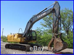 2007 John Deere 240D Hydraulic Excavator 52 Bucket With Hydraulic Thumb AC Cab