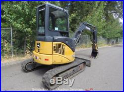 2007 John Deere 35D Mini Excavator A/C Cab Hydraulic Thumb Blade Aux 2-Buckets