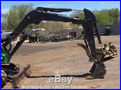 2008 John Deere 50D Mini Excavator Rubber Track Hoe Hydraulic Thumb Dozer Blade