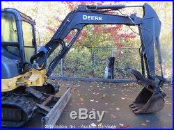 2008 John Deere 50D Mini Hydraulic Excavator Heated Cab A/C Thumb Rubber Tracks