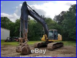 2009 John Deere 270DLC Track Excavator A/C 50 Bucket Aux Hydraulics Repair