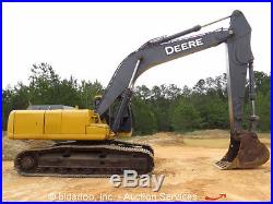 2009 John Deere 350D LC Excavator Cab Hydraulic 48 Bucket Diesel A/C bidadoo