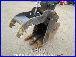 2010 John Deere 17D Mini Excavator Aux Hyd Thumb Diesel Backhoe Blade 13 Bucket