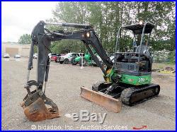 2010 John Deere 27D Mini Excavator Rubber Tracks Hydraulic Thumb AUX bidadoo