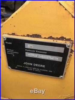 2010 John Deere 50D Rubber Track Midi-Excavator Cab AC Diesel Crawler Excavator