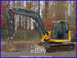 2010 John Deere 85D Midi Excavator Hydraulic Thumb A/C Cab Aux Hyd Q/C Blade