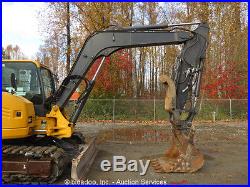 2010 John Deere 85D Midi Excavator Hydraulic Thumb A/C Cab Aux Hyd Q/C Blade
