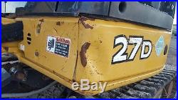 2011 John Deere 27D Mini Excavator