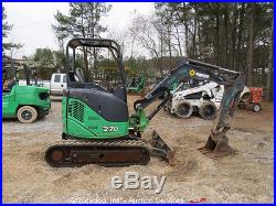 2011 John Deere 27D Mini Excavator Rubber Tracks Backhoe Aux Hyd bidadoo