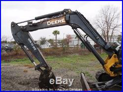 2011 John Deere 35D Mini Excavator Rubbber Tracks Aux Hyds Backfill Blade Swing
