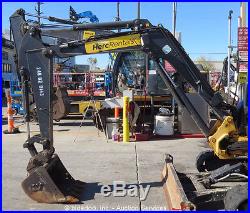 2011 John Deere 35D Mini Excavator Rubber Tracks Backhoe Aux Hyd Blade Q/C
