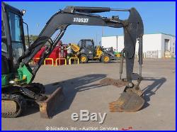 2011 John Deere 35D Mini Excavator Rubber Tracks Hydraulic Thumb A/C Cab bidadoo