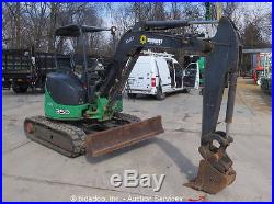 2011 John Deere 35D Mini Excavator Rubber Tracks Track Hoe Aux Hyd Dozer Blade