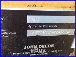 2011 John Deere 60D Compact Excavator