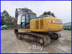 2012 John Deere 200D LC Hydraulic Excavator Aux Hyd A/C Cab Q/C bidadoo
