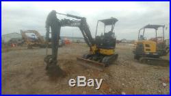 2012 John Deere 27D Trackhoe Excavator Mini Ex 2016Hrs 26Hp 6400LBS Used
