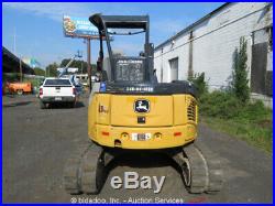 2013 John Deere 50D Mini Excavator Aux Hyd Q/C Backfill Blade Tractor bidadoo