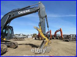 2014 John Deere 350G LC Hydraulic Excavator A/C Cab Aux Hyd Thumb FOPS bidadoo