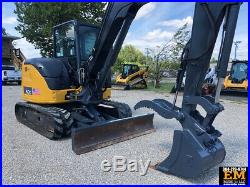 2016 John Deere 60G Rubber Track Excavator Cab AC Hydraulic Thumb Diesel Crawler