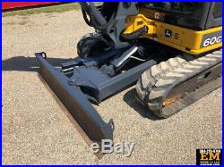 2016 John Deere 60G Rubber Track Excavator Cab AC Hydraulic Thumb Diesel Crawler