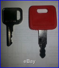 2 JOHN DEERE Heavy Equipment Keys-Common & Excavator