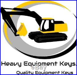 (2) John Deere, Hitachi Excavator Keys & fits Case Dozer, New Holland H800