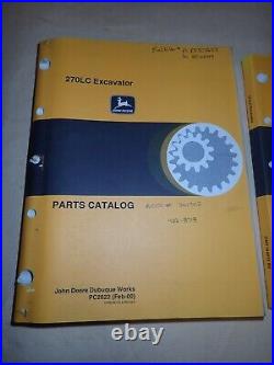 2x John Deere 270LC Excavator Operator's Manual & Parts Catalog