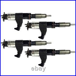 4X Fuel Injector RE546784 for Denso John Deere 4045T 6068T Engine 210G Excavator