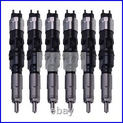 6PCS Fuel Injector RE529149 for John Deere Excavator E330LC with Engine 6090