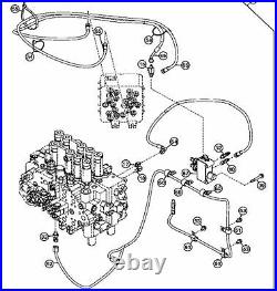 AT327836 two pump flow combiner kit for John Deere excavator and hitachi