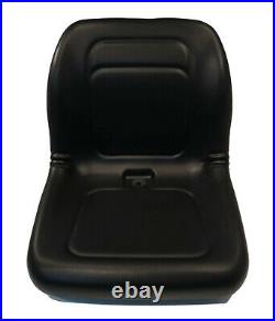 Black High Back Seat for John Deere 4105, 4200, 4210 Compact Utility Tractors