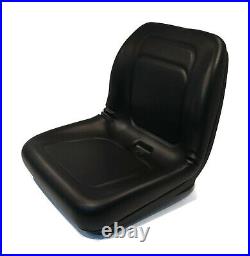 Black High Back Seat for John Deere AM107759, AM102474, AM108058, AT63325