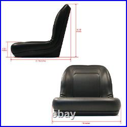 Black High Back Seat for John Deere G100, GT235, GT275, GX345, L100, L105, L107