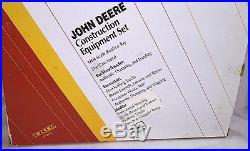 ERTL John Deere Construction Set With Log Skidder, Backhoe, Excavator 1/64 NIB