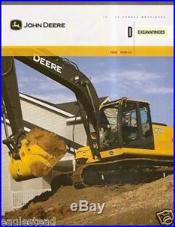 Equipment Brochure John Deere 120D 160D LC Excavator c2008 French (E1873)