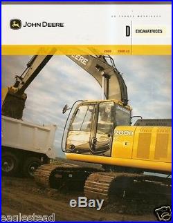 Equipment Brochure John Deere 200D 200D LC Excavator c2008 French (E1876)