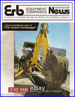 Equipment Brochure John Deere Erb Backhoe Excavator Loader 2000 (EB674)