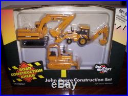 Ertl John Deere Construction Set Diecast 1/64 Scale New #2112
