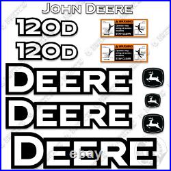Fits John Deere 120D Decal Kit Mini Excavator 7 YEAR OUTDOOR 3M VINYL