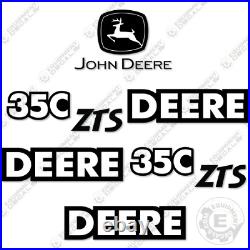 Fits John Deere 35C ZTS Decal Kit Mini Excavator 7 YEAR 3M VINYL