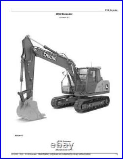 For John Deere Excavator E130 Parts Catalog